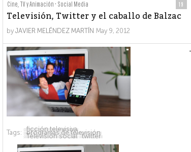 Televisión y el caballo de Balzac