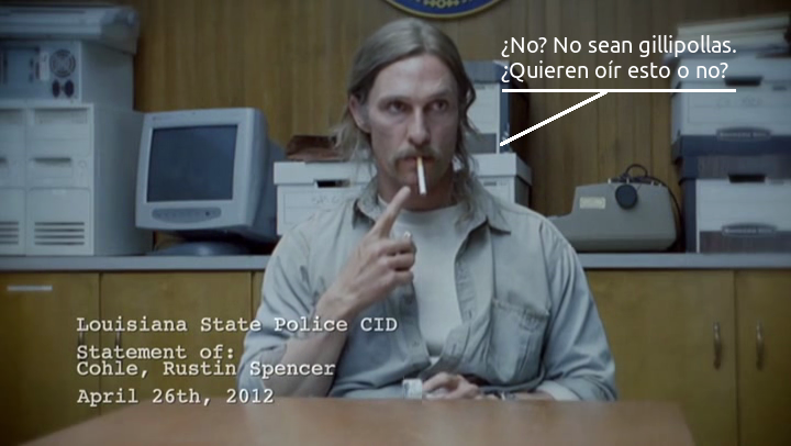 El detective Cohle, el chamán, el cuentacuentos