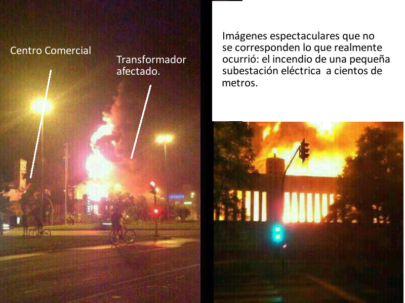 Un pequeño incendio