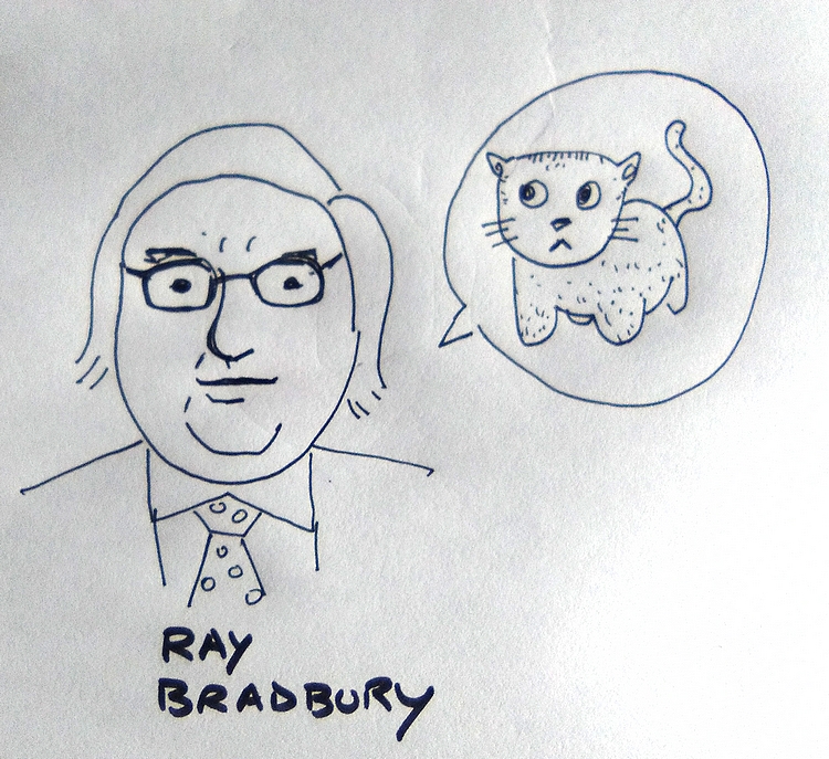 Ray Bradbury y el gato