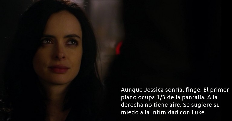 Jessica Jones hablando con Luke