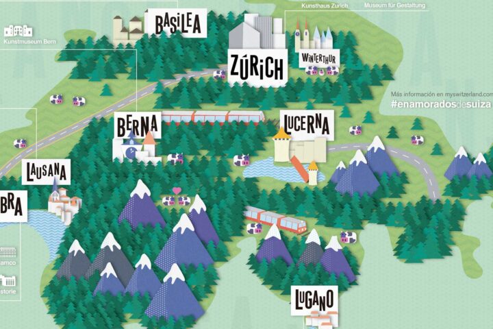 mapa de suiza