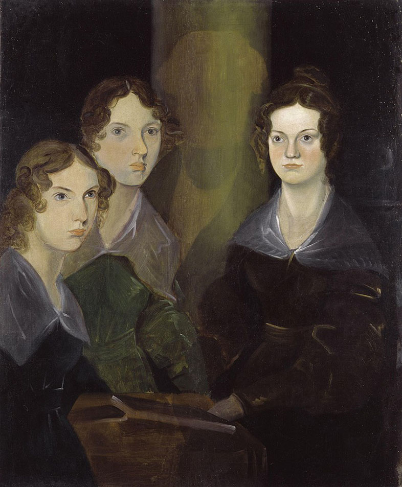 Las hermanas Brontë retratadas por su hermano Branwell