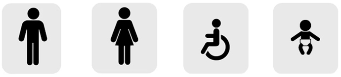 signo simbolo pictograma diferencias