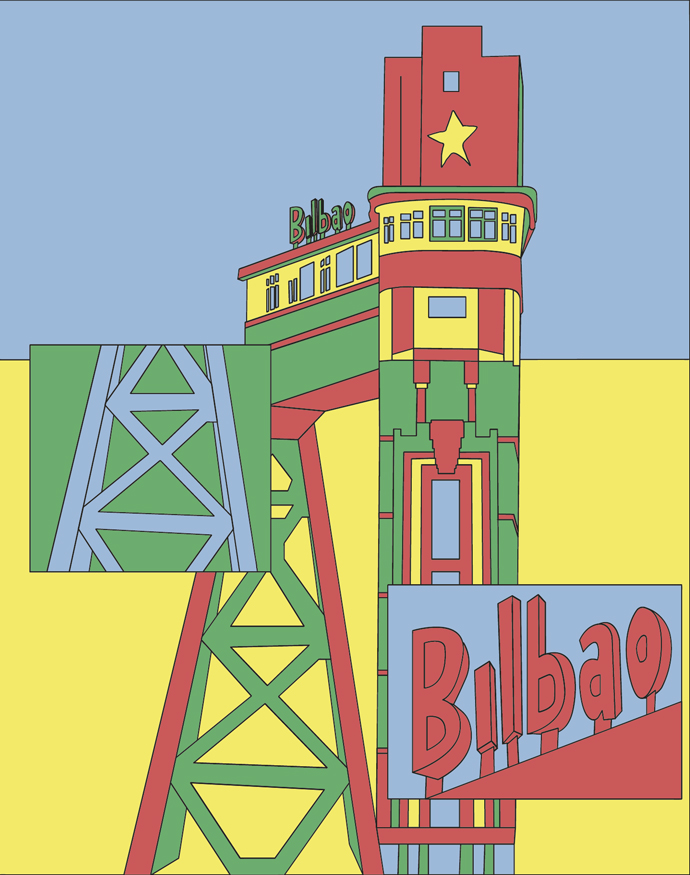 mapa de lugares inspiradores de Bilbao